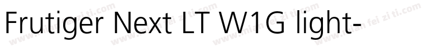 Frutiger Next LT W1G light字体转换